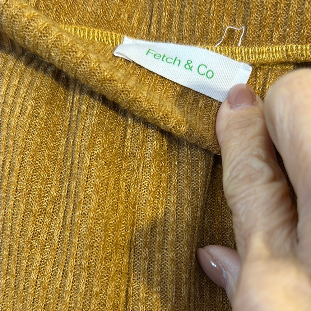 Fetch & Co Cozy Mustard Ribbed Pants - Picture 2 of 6